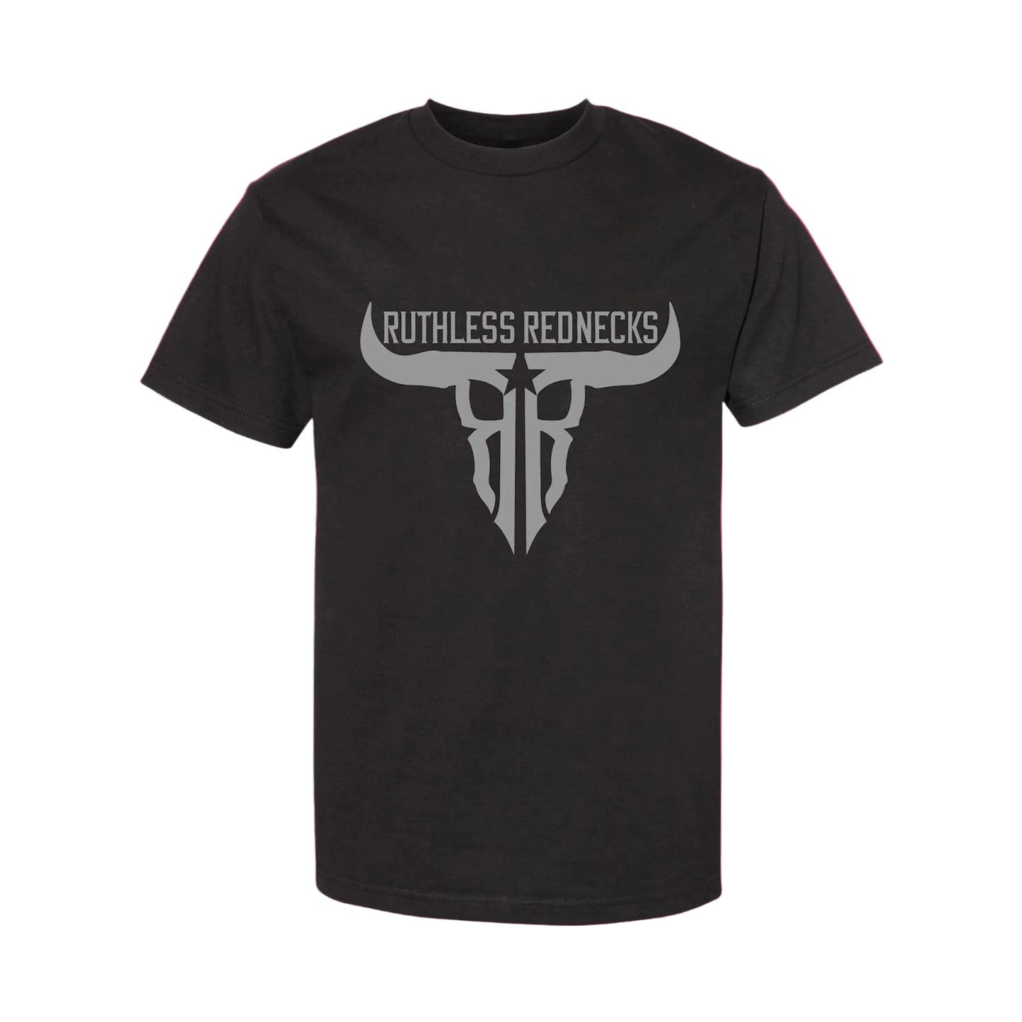 Ruthless Rednecks Raw Talent Short Sleeve Tee Shirt - Black/Silver