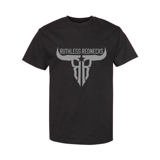 Ruthless Rednecks Raw Talent Short Sleeve Tee Shirt - Black/Silver
