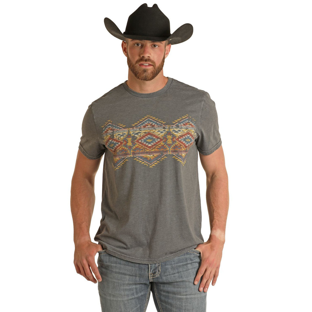 Rock &amp; Roll Unisex Graphic Tee - Navy