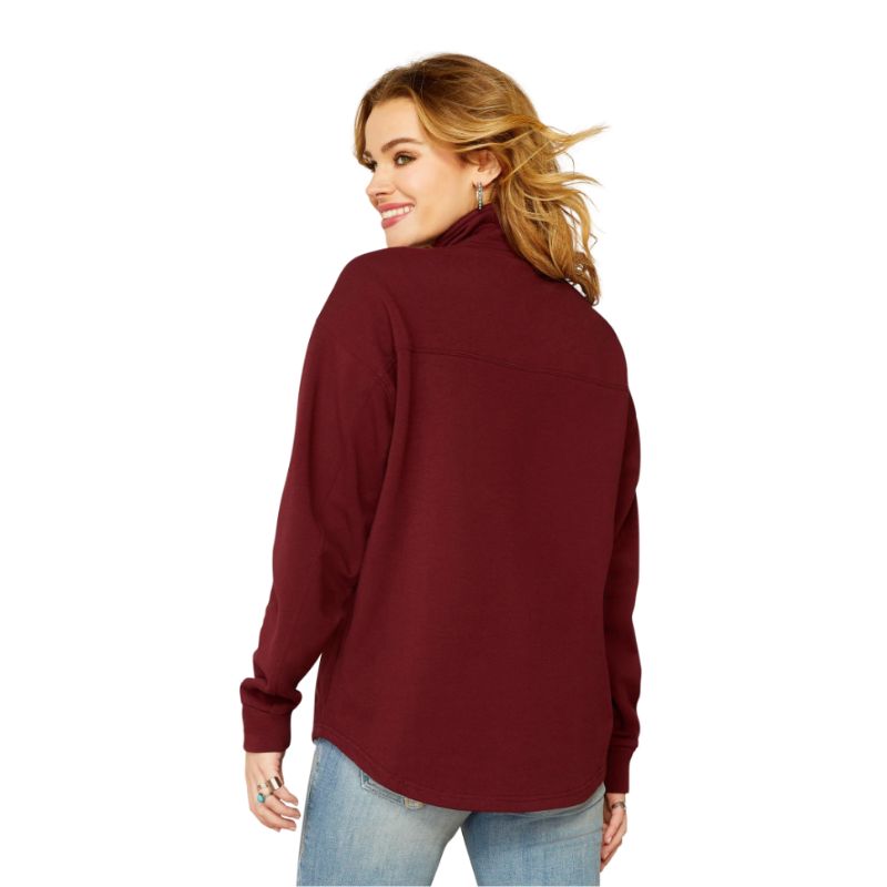 Ariat Women's Hometown Long Sleeve Sweatshirt- Tawny Port