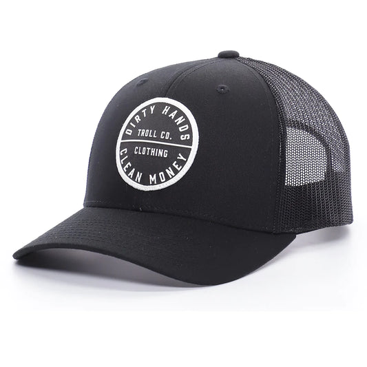 Troll Co 360 DHCM Curved Brim Hat - Black