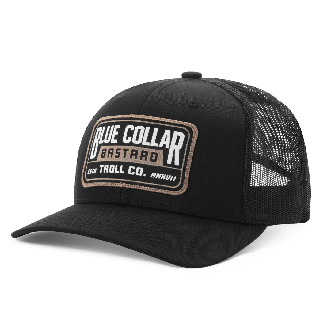 Troll Co BCB Curved Brim Tucker Trucker Hat - Black