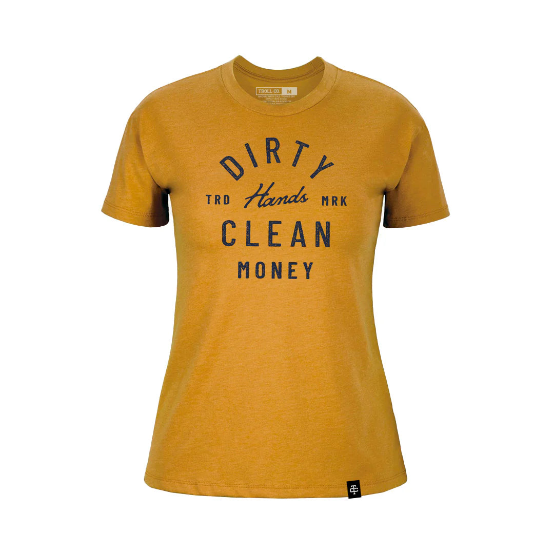 Troll Clothing Co Ladies Juno Tee- Gold