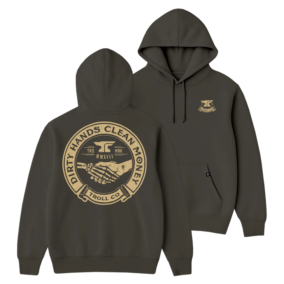Troll Co Men's DHCM Haggler Hoodie - Tar