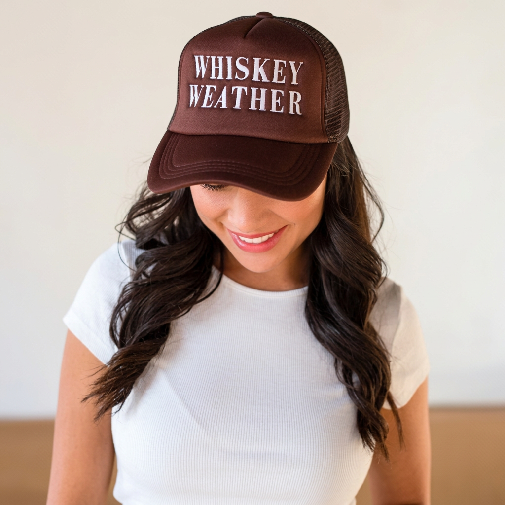 Panache Apparel Co. Whiskey Weather Curved Bill Cap - Brown