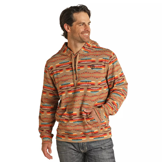 Rock & Roll Men's Printed Hoodie - Multi