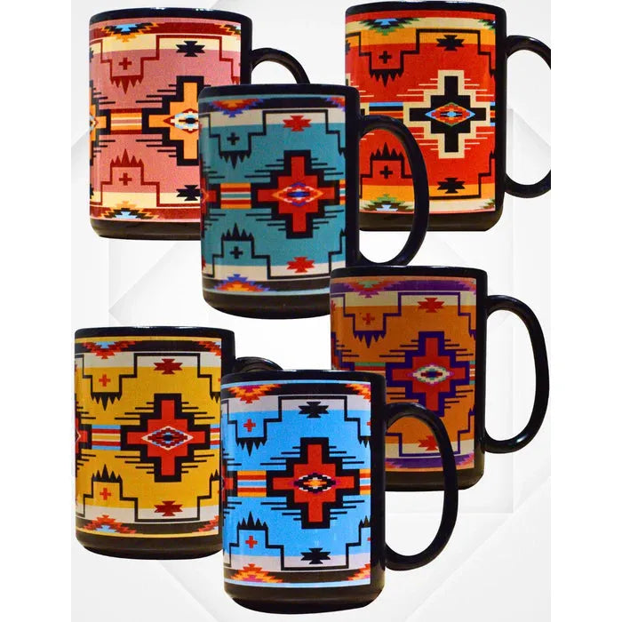 El Paso Saddle Blanket Company Assorted 16 ounce Brave Spirit Mugs