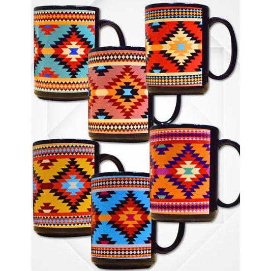 El Paso Saddle Blanket Company Assorted 16 ounce Eagle Eye Mugs