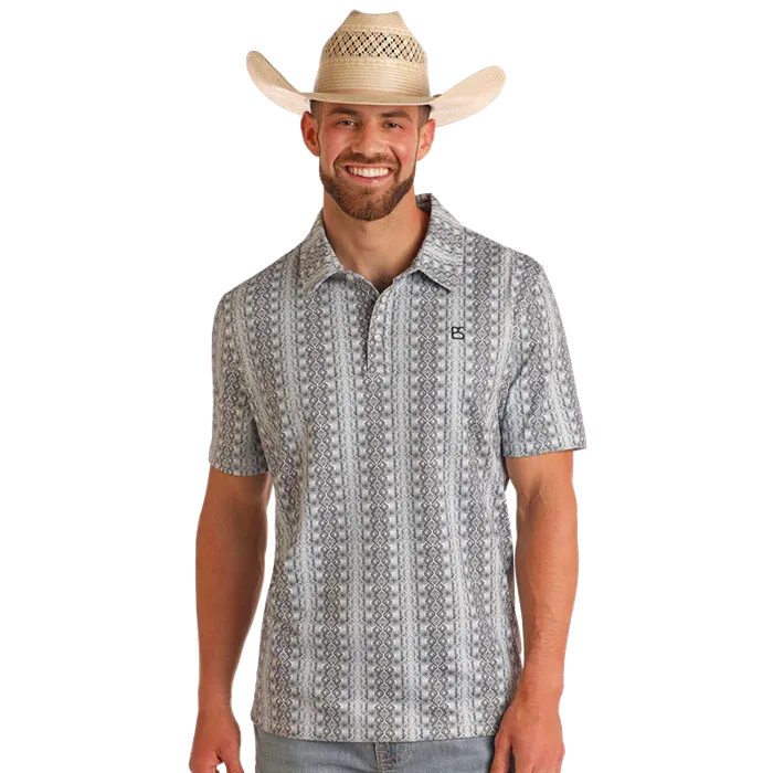 Panhandle Men's Short Sleeve Polo- Dark Grey