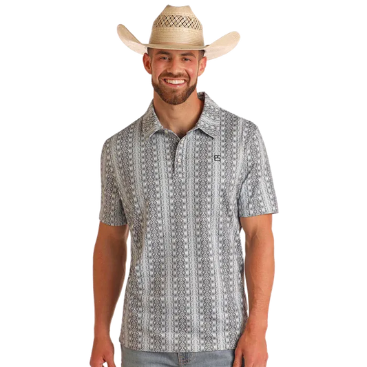 Panhandle Men's Short Sleeve Polo- Dark Grey