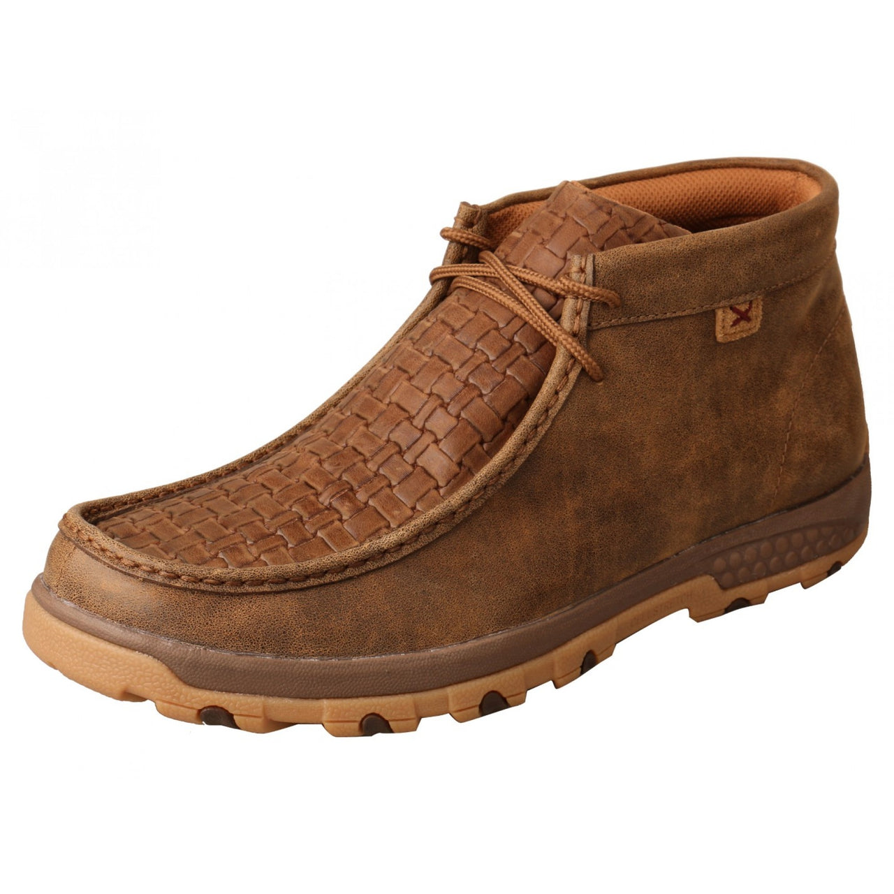 Twisted X Men's Cellstretch Chukka Driving Mocs - Bomber/Chocolate