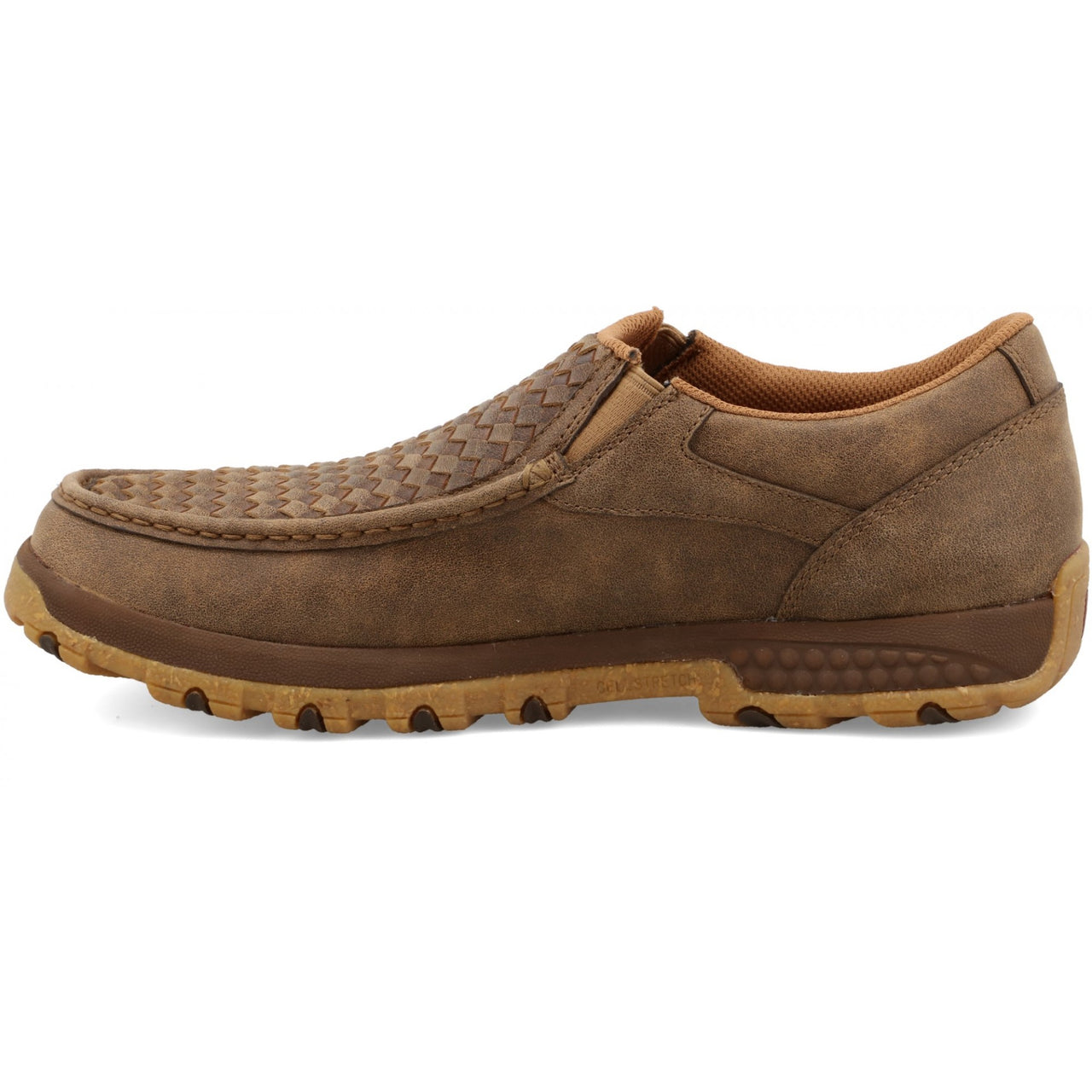Twisted X Men's Cellstretch Slip-On Driving Moc D Toe Shoes - Brown