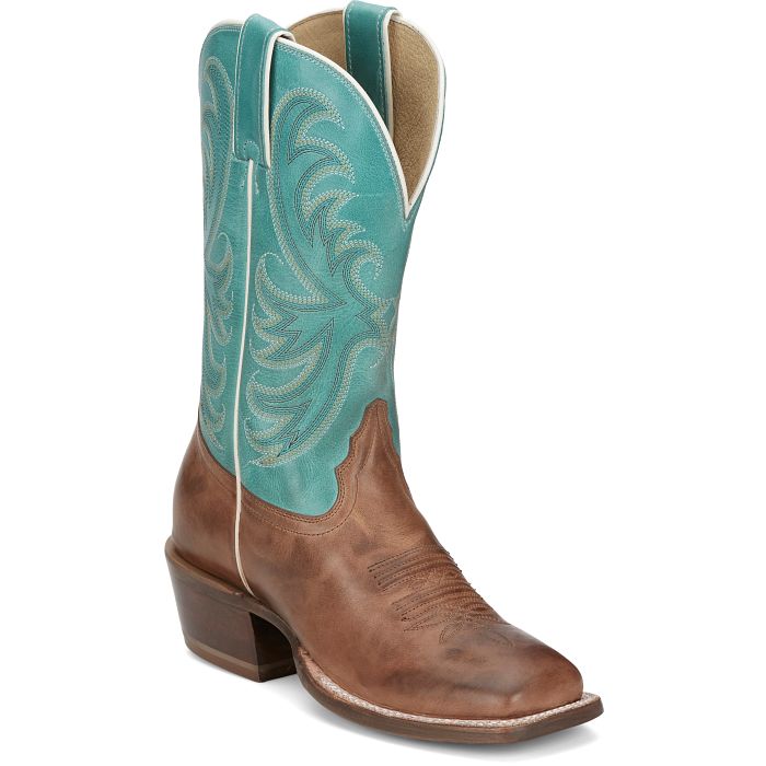 Tony Lama Women's Rowena 11" Western Boot- Caramel