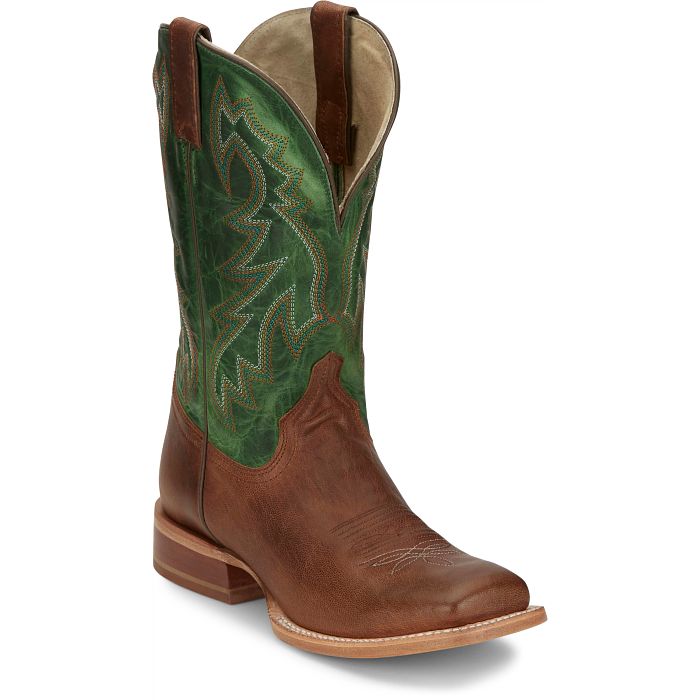 Tony Lama Men's Luciano 11" Western Boot- Gold/Tan