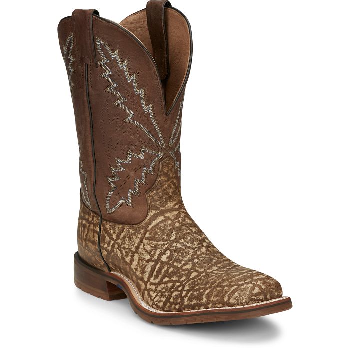 Tony Lama Men's Bowie 11" Western Boot- Taupe