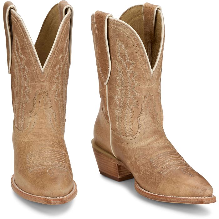 Tony Lama Women's Areli 9" Bootie- Toffee