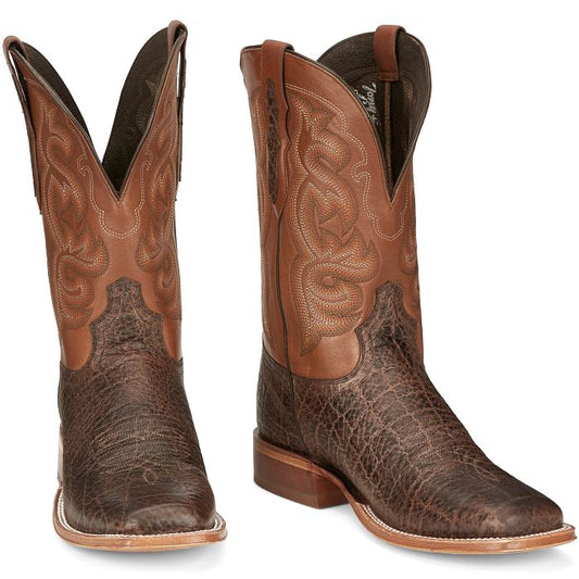 Tony Lama Men's Rowel 11" Western Boot- Clay Brown
