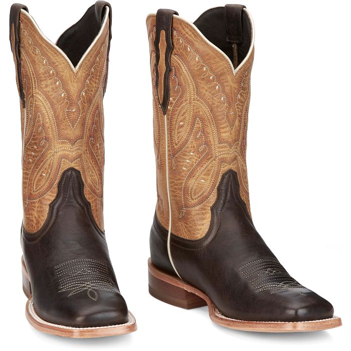 Tony Lama Women's Gabriella 11" Western Boot- Espresso