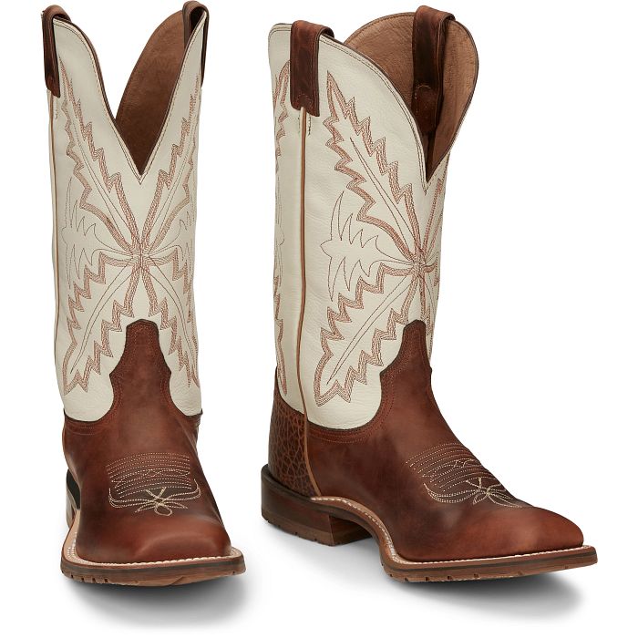 Tony Lama Men's Antonio 13" Western Boot- Chestnut