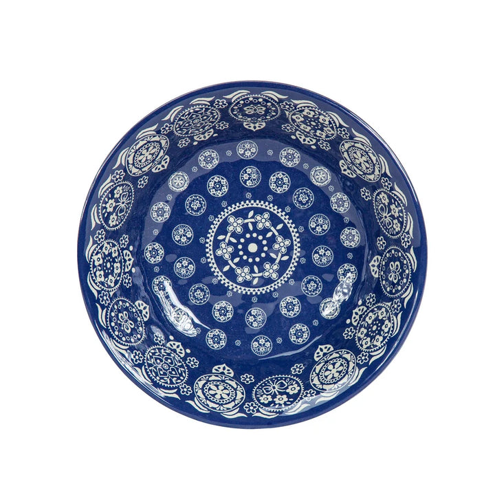 Hiend Accents Patchwork Bandana Melamine 14 Piece Dinnerware Set