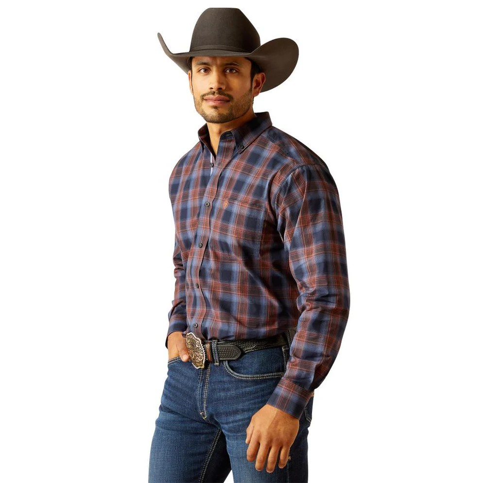 Ariat Men's Pro Tyler Classic Fit Shirt Long Sleeve Shirt - Dark Navy