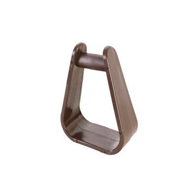Aime Imports Kid's 2" Plastic Stirrups 2" Neck - Brown