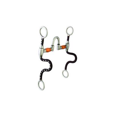 Aime Imports 5" Corr Swt Iron Mo/Co Roller 8 1/4" BR "S" Cheeks SS Port & Dots