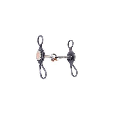 Aime Imports Sun Flower Argetine Bit Loose Ring Snaffle