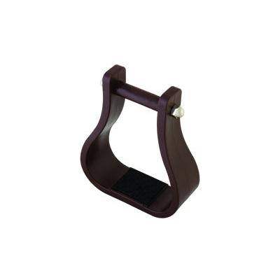 Aime Imports Plastic Bell Bottoms Stirrups 4 7/8" Rubber Foor