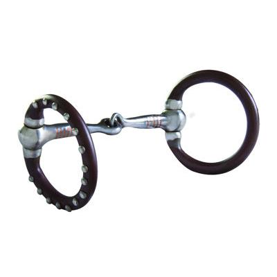 Aime Imports SS SNF Pony 4" Mouth 2" Ring/Dots - Antique Brown