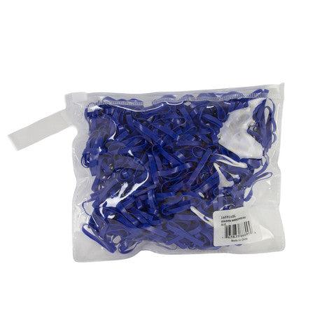 Aime Imports Braiding Bands 500 Pieces/Pack in a Zipper Bag - Blue