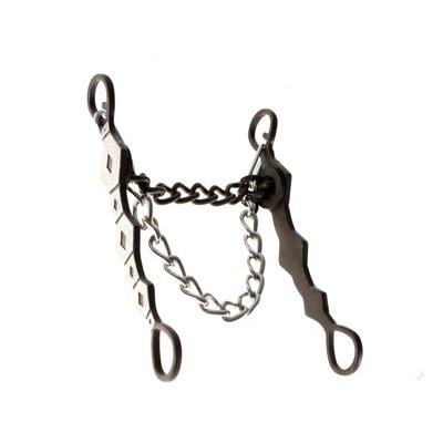 Aime Imports Antique Bit 5 1/2" Large Chain Mouth  - Brown