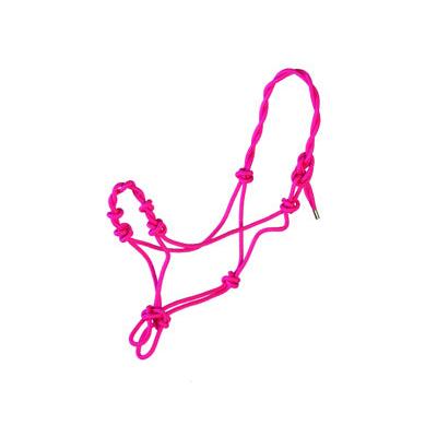 Aime Imports Twisted Rope Halter - Hot Pink