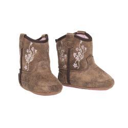 Twister Baby Bucker Girl Boot- Grey/Brown