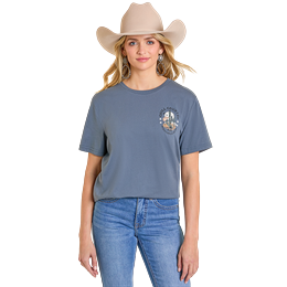 Panhandle Men's Slim Short Sleeve Graphic Tee-Shirt - Indigo