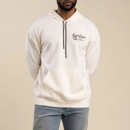 Sendero Unisex Western Show Hoodie - Vintage White