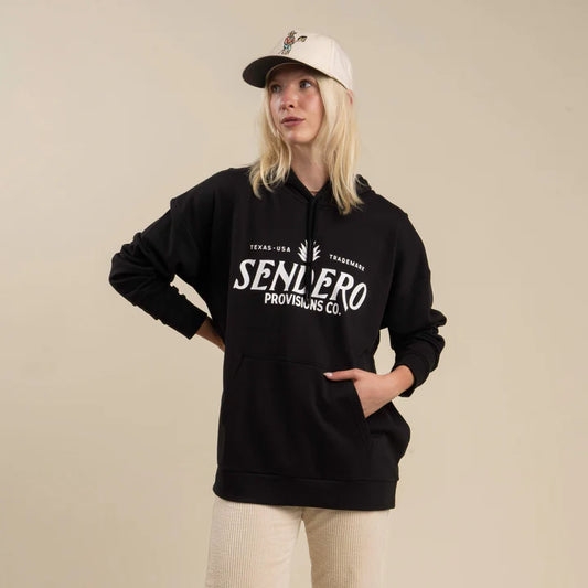 Sendero Unisex Logo Hoodie - Black