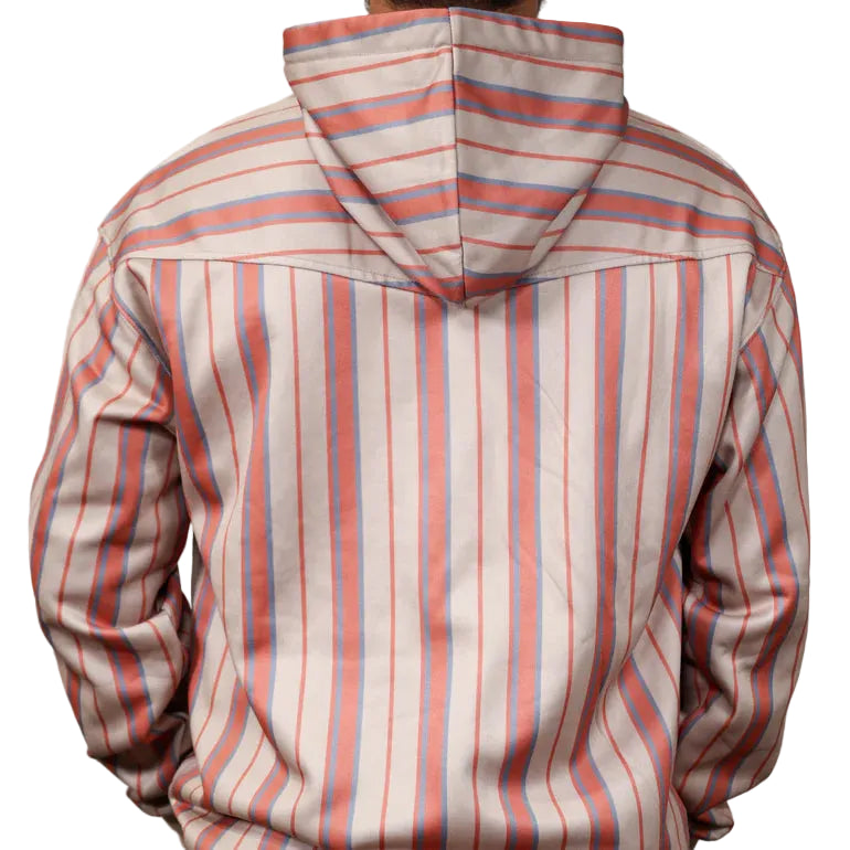 Brand Cowboy Unisex The Old School Pullover Hoodie - Blue Stripe