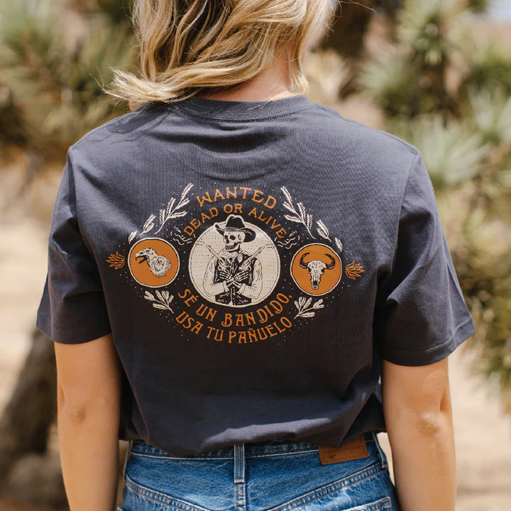 Sendero Unisex Dead or Alive Short Sleeve Tee Shirt - Navy - Irvine Tack & Western Wear