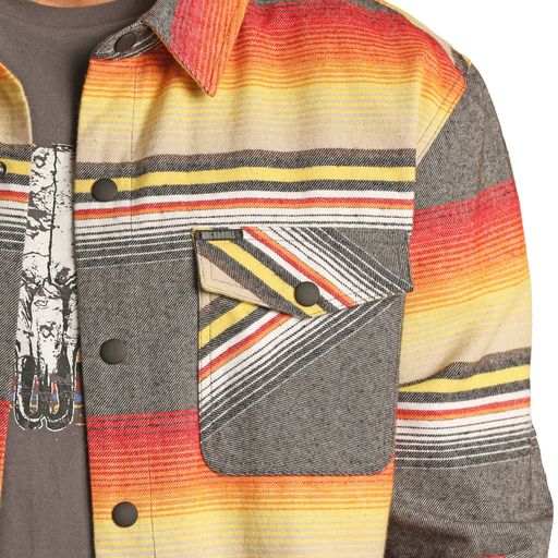 Rock & Roll Women's Serape Stripe Shirt Jacket