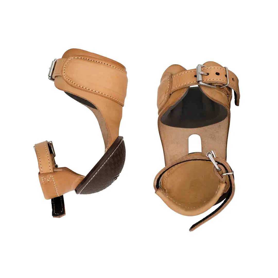Skid Boot Cowboy Tack Buckle Tan