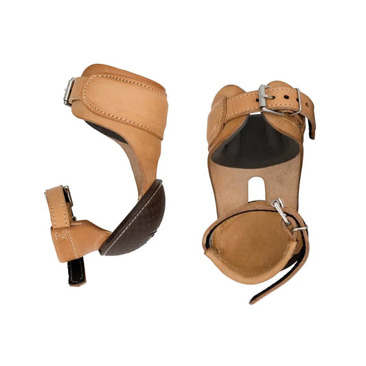 Skid Boot Cowboy Tack Buckle Tan