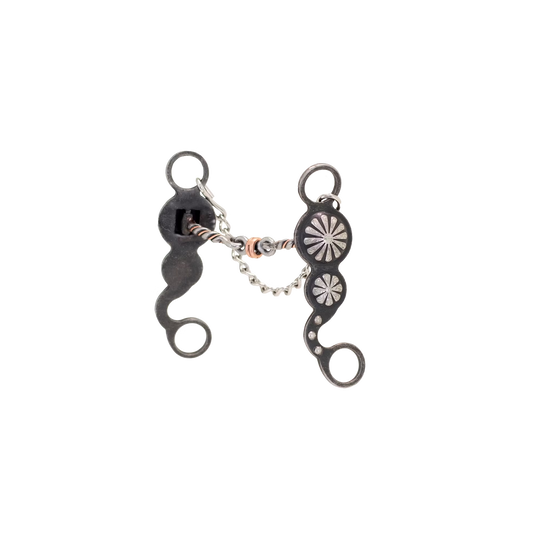 Cowboy Tack Nellie Miller Double Concho Dog Bone Twisted Bit