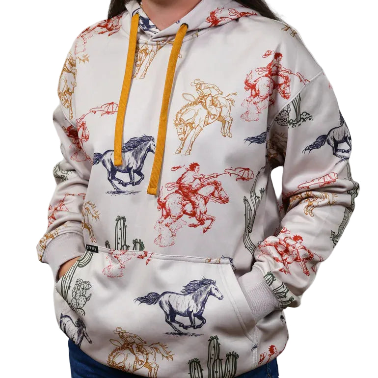 Brand Cowboy Unisex The Lariat Pullover Hoodie - White