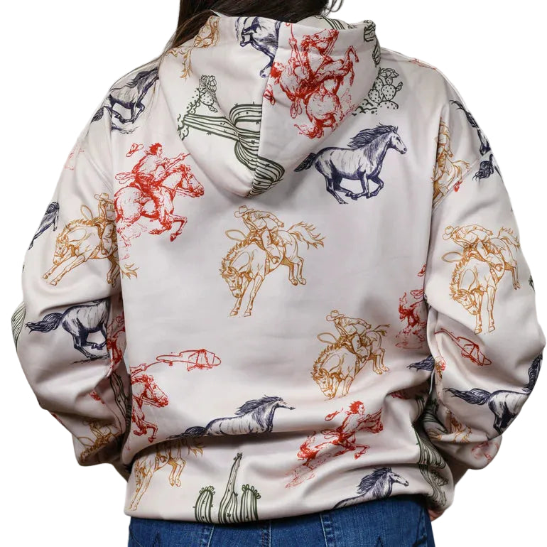 Brand Cowboy Unisex The Lariat Pullover Hoodie - White