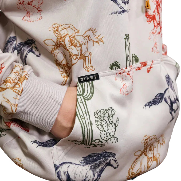 Brand Cowboy Unisex The Lariat Pullover Hoodie - White