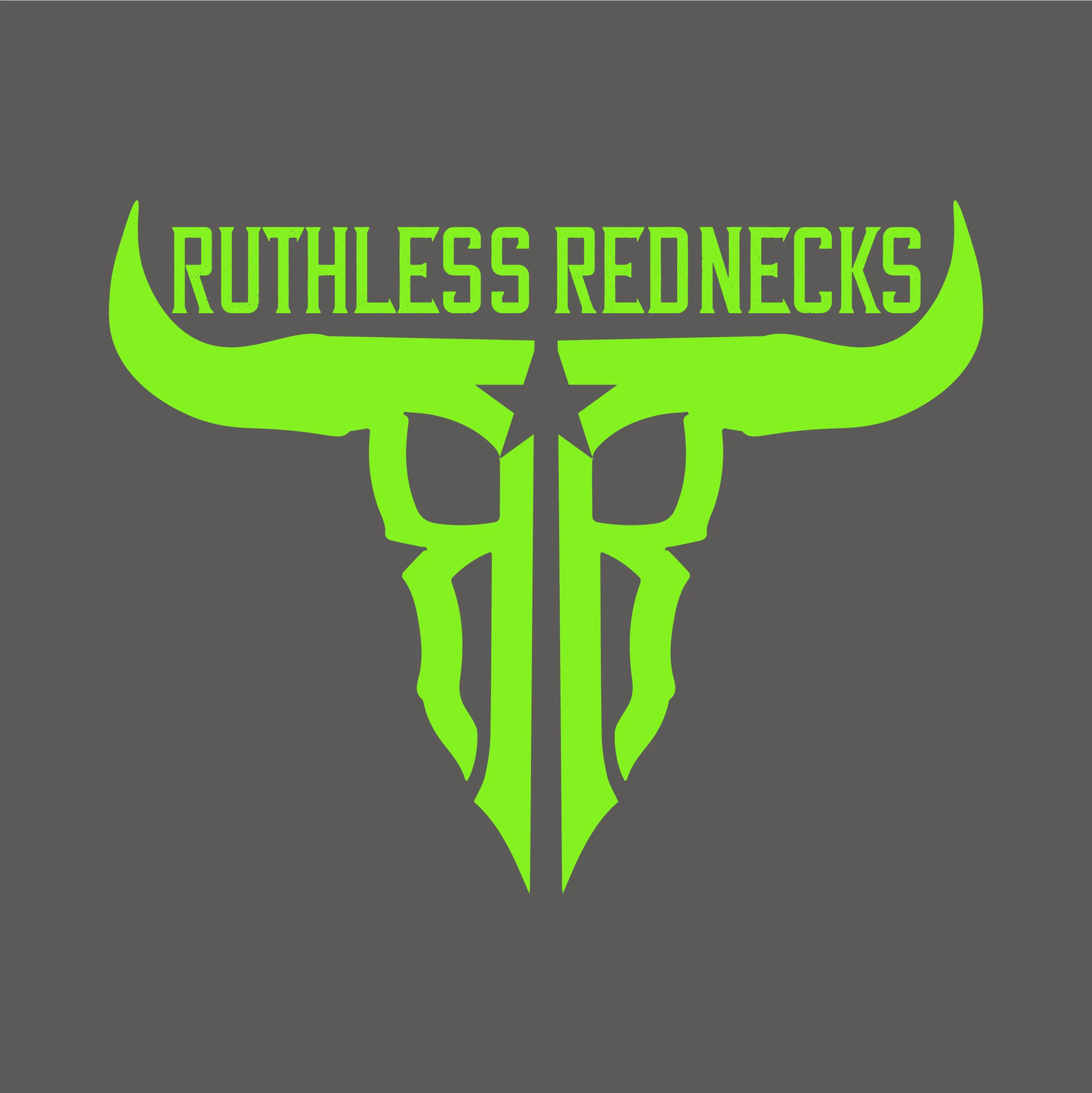 Ruthless Rednecks Raw Talent Short Sleeve Tee Shirt - Grey