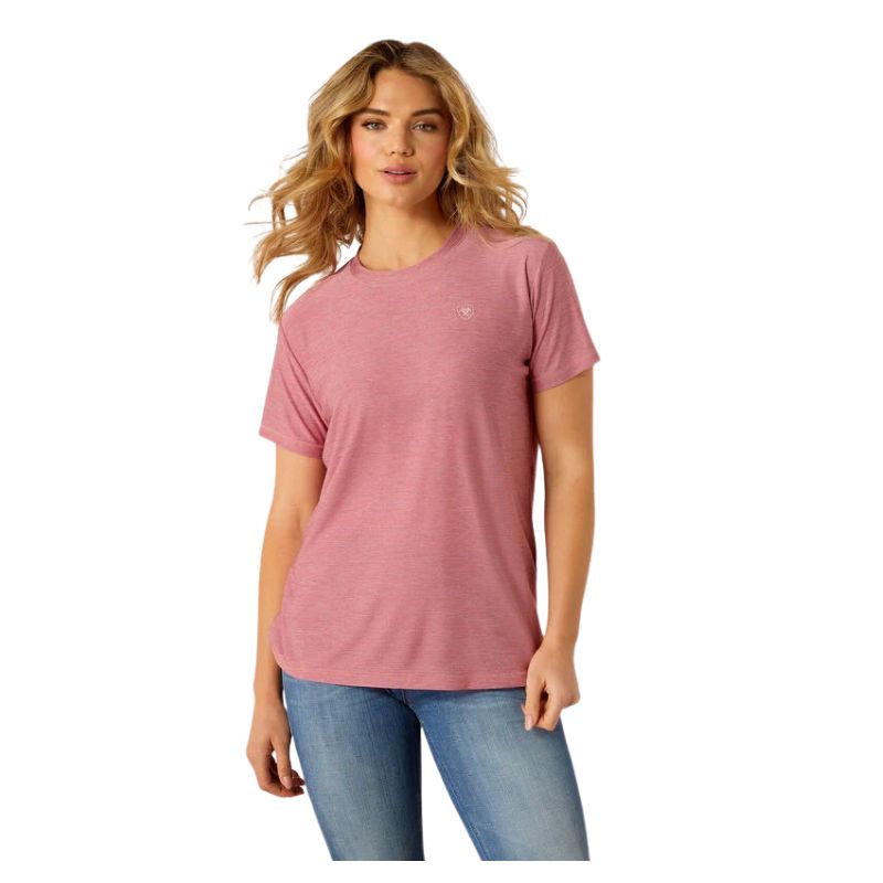 Ariat Women's Short Sleeve Lugna Black Logo Tee Shirt-