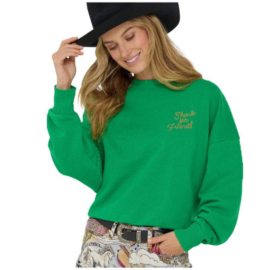 Wrangler Women's Long Sleeve Lainey Wilson Thank ya Friend Sweatshirt - Assorted Colours