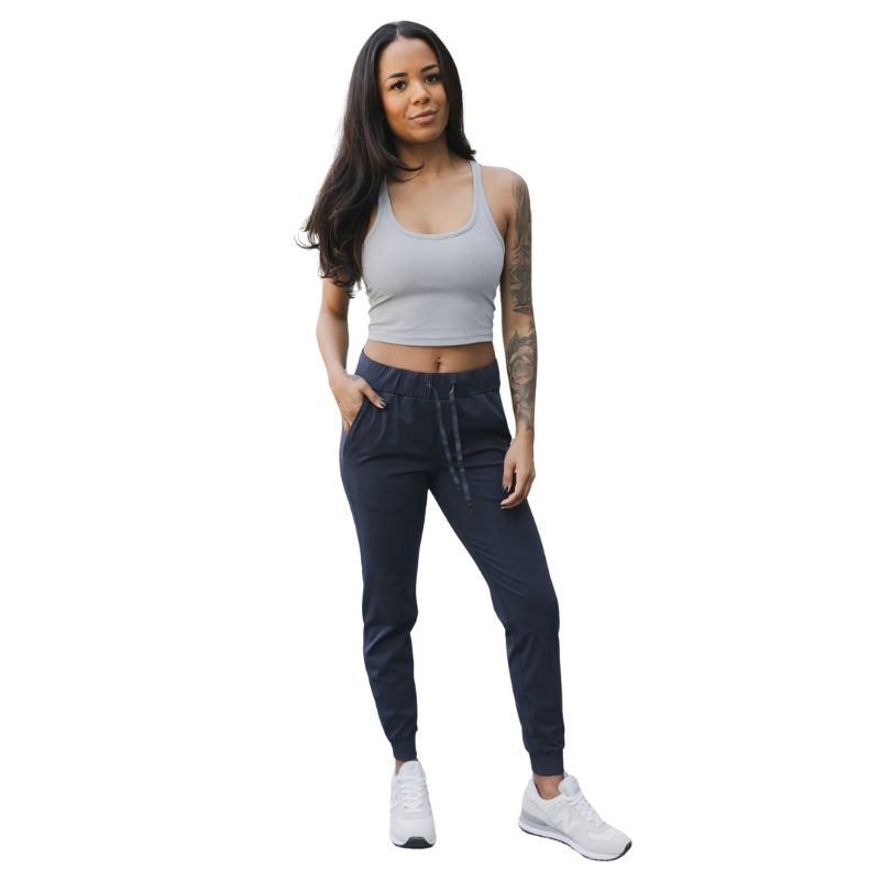 Bare Activewear Women's Downtown Jogger with Cuffed Ankle